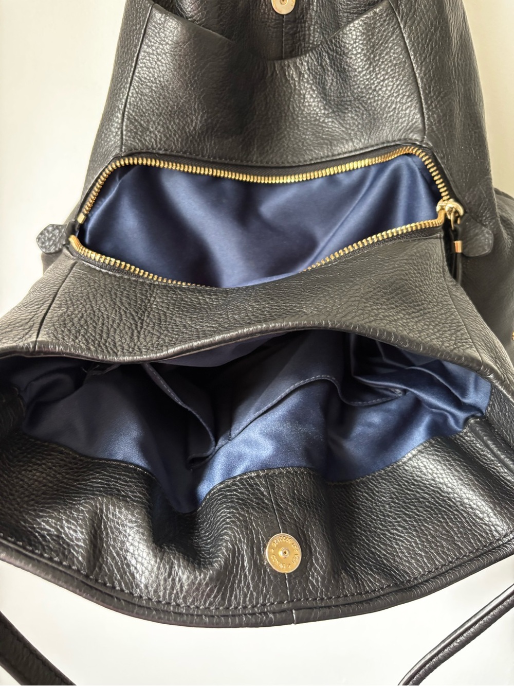 Coach Madison Phoebe Black Pebbled Leather Shoulder Bag Gold Hardware 2 Hangtags - Picture 10 of 11